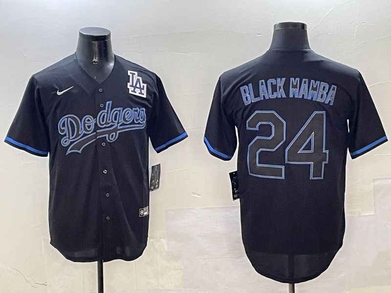 Men Los Angeles Dodgers 24 Black Mamba Black Classic Edition 2025 Nike MLB Jersey style 9